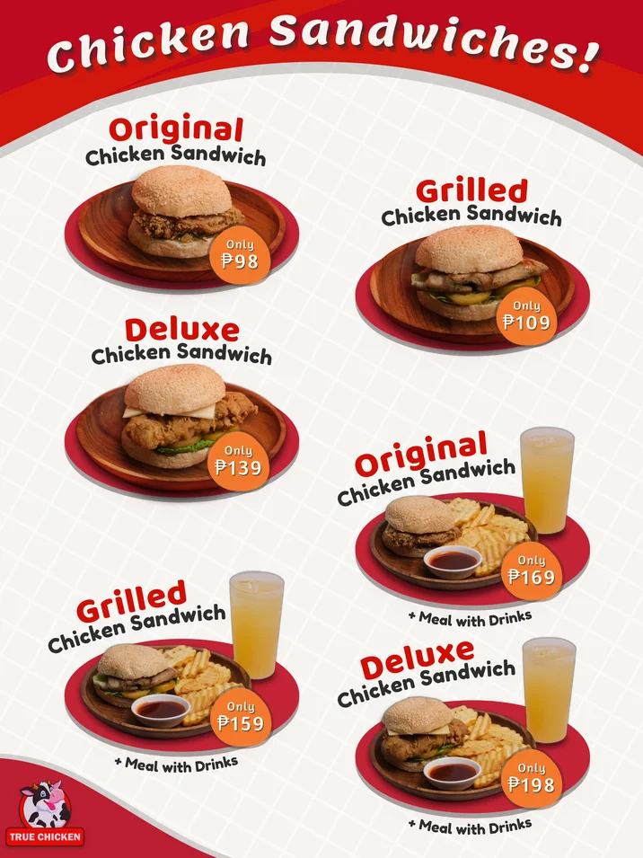 Chicken Sandwich Menu
